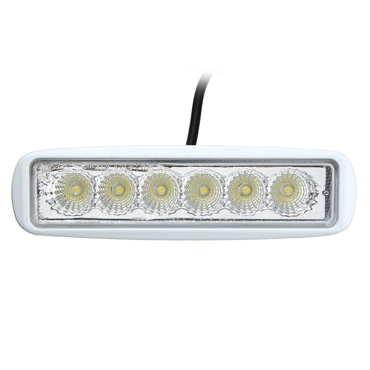 Set of 2 White Marine Spreader LED Deck/Mast Lights for Boat Flood Light Bar