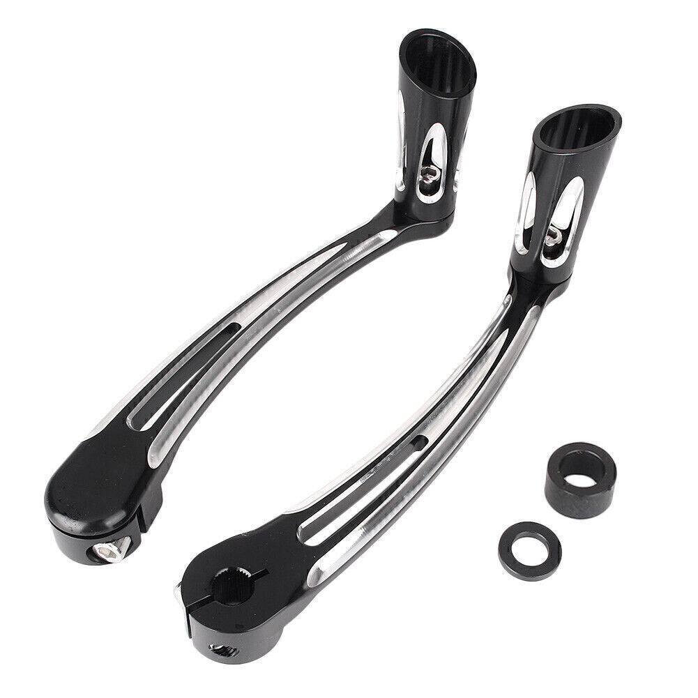 2x Brake Pedal Lever Gear Shift Lever for Harley Davidson FL Softail 2000-16 Q
