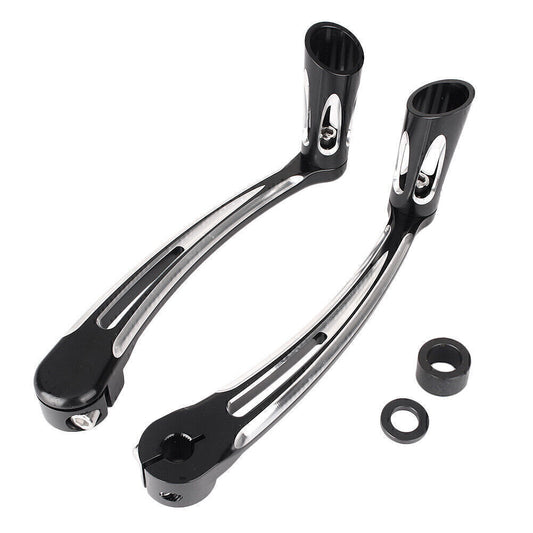 2x Brake Pedal Lever Gear Shift Lever for Harley Davidson FL Softail 2000-16 Q