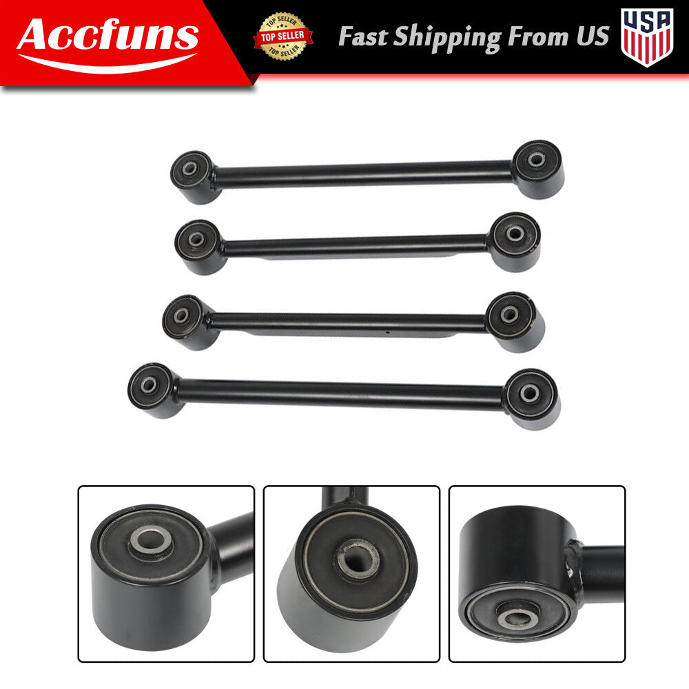 4-piece upper and lower rear-end control arm kit for 2002-2009 Trailblazer Envoys. n