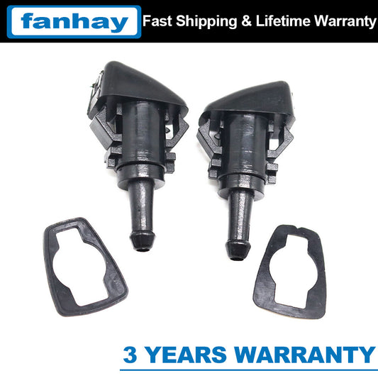 2X for Chrysler for Dodge for Ram Charger New Windshield Washer Wiper Spray Fluid Nozzle Q