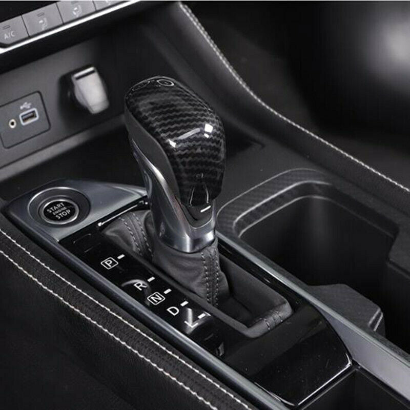 ABS Carbon Fiber Inner Gear Shift Knob Decor Cover Trim for Nissan Sentra 20-22