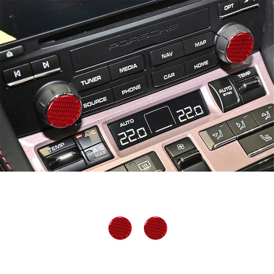 GPS Navigation Frame Decor Trim For Camaro Carbon Fiber 2016-2018 Red v