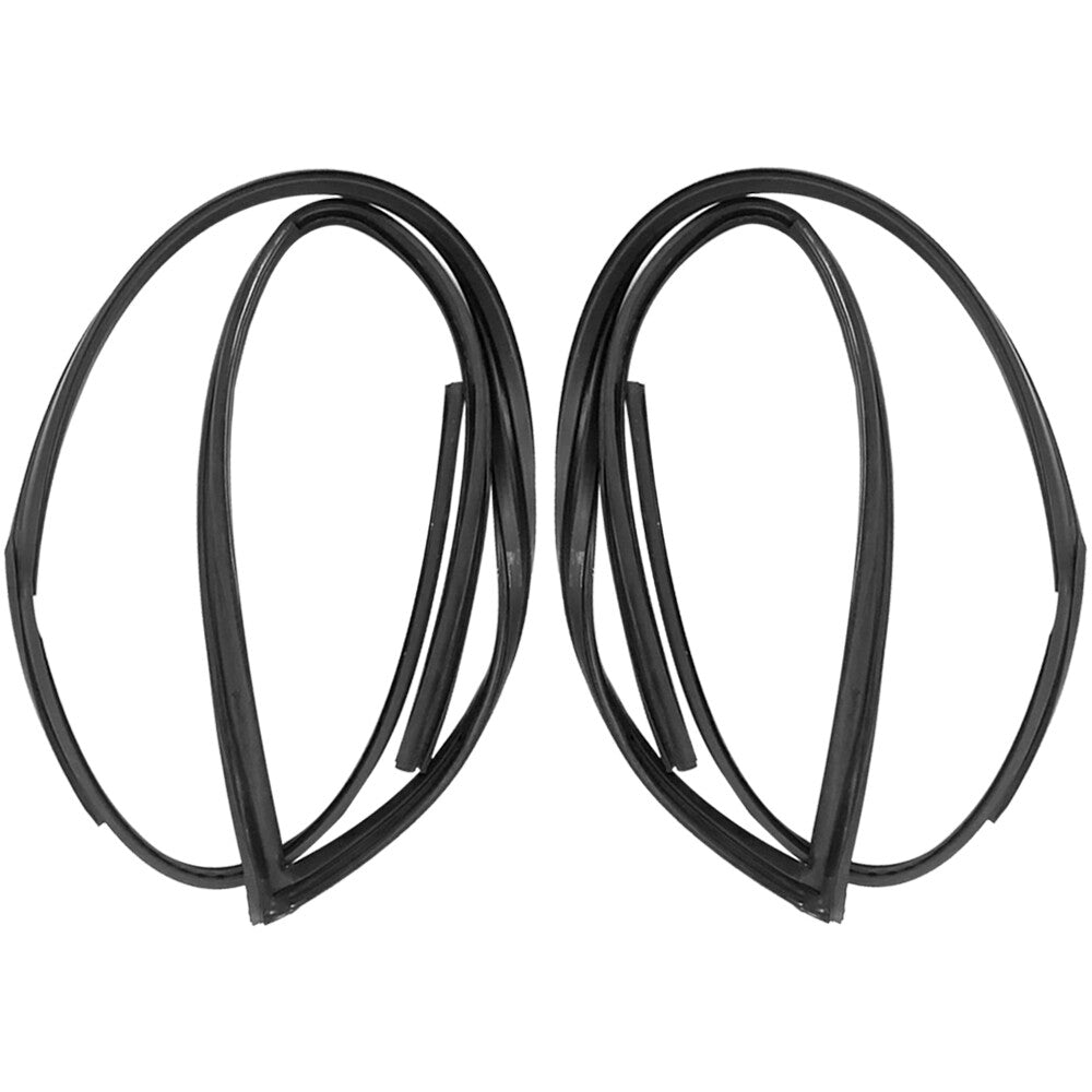 Pair For 2003-07 for Honda for Accord Front Window Run Channel Molding Glass Guide Seal