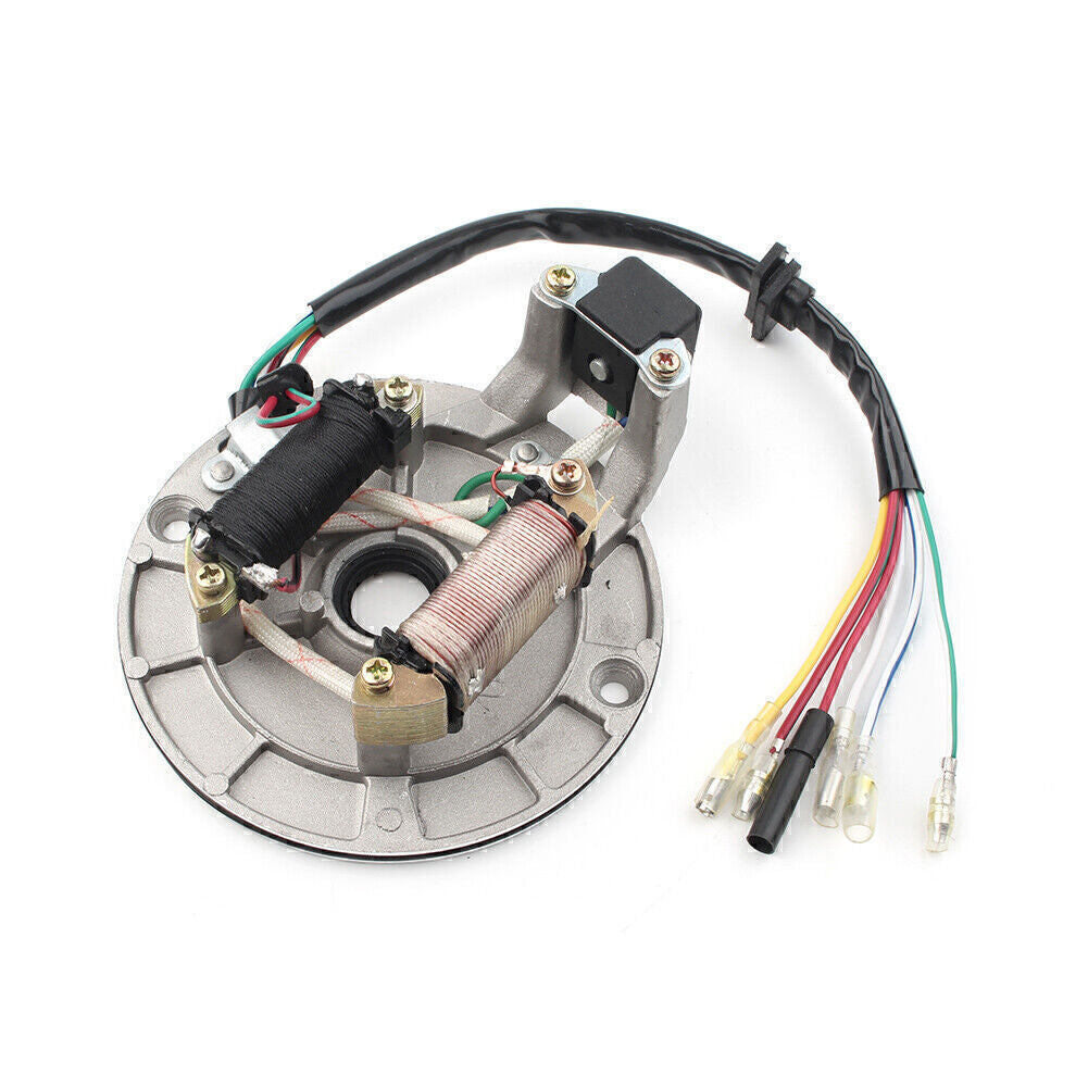 For 70-90-110cc 125cc Dirt Bike ATV Go Kart Chinese 2 Coil Magneto Stator Plate Q