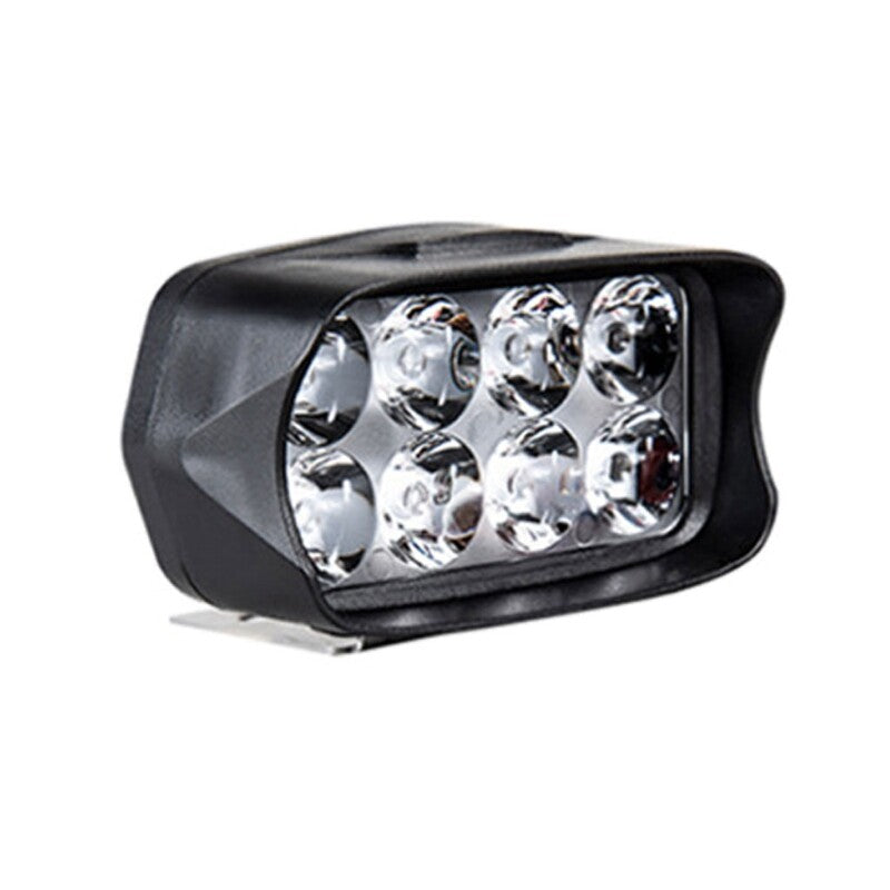 Universal Motorcycle 8 LED External Headlight Spot Light Fog Driving Lamp Black
