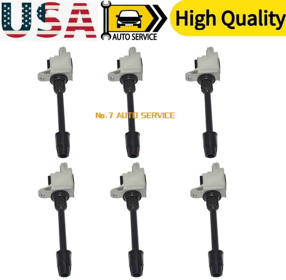 Ignition Coil 6PCS for 2001 for Infiniti QX4/ Pathfinder V6 22448-4W000
