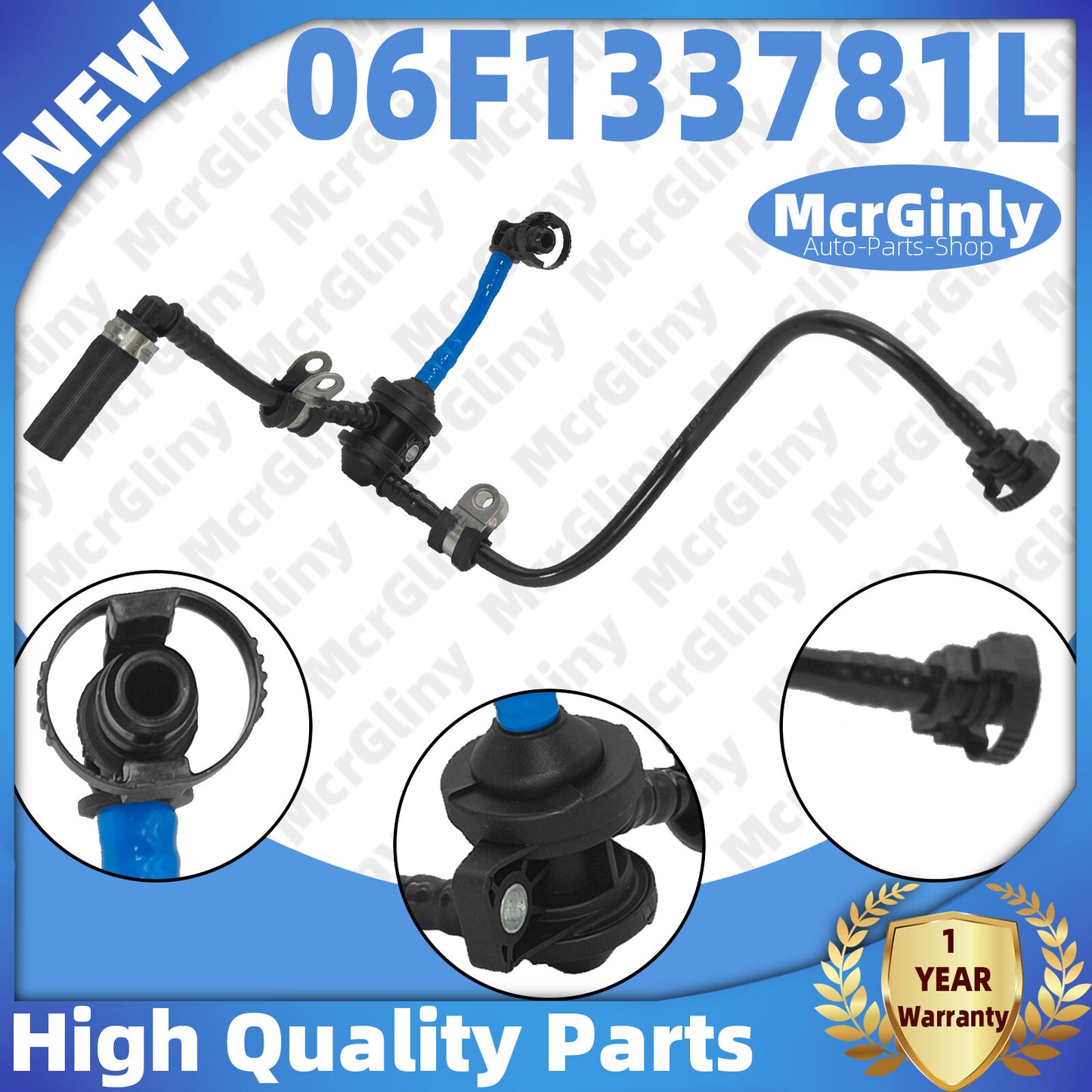 Steam tank check valve 06F133781L is suitable for Audi A1, A3, A4, TT, and for Jetta / for Passat seats. n