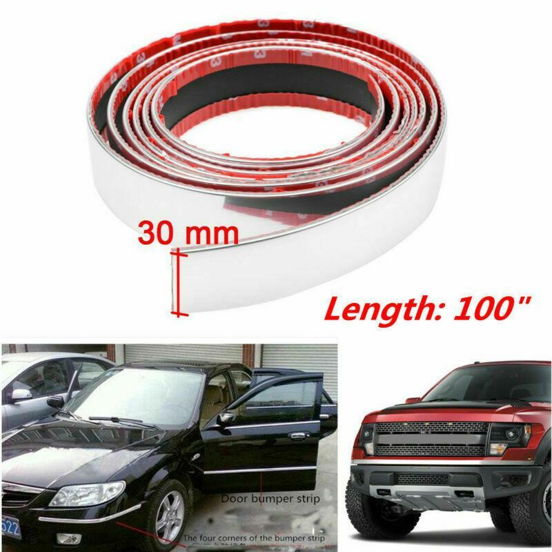 100-inch car crash barrier edge chrome trim protective film/decorative strip - n