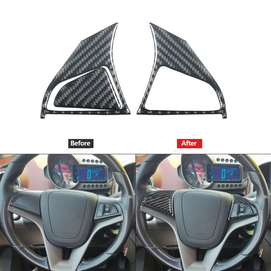 2x Red Carbon Fiber Rear Window Switch Interior Trim for Honda Odyssey 2005-2010 v