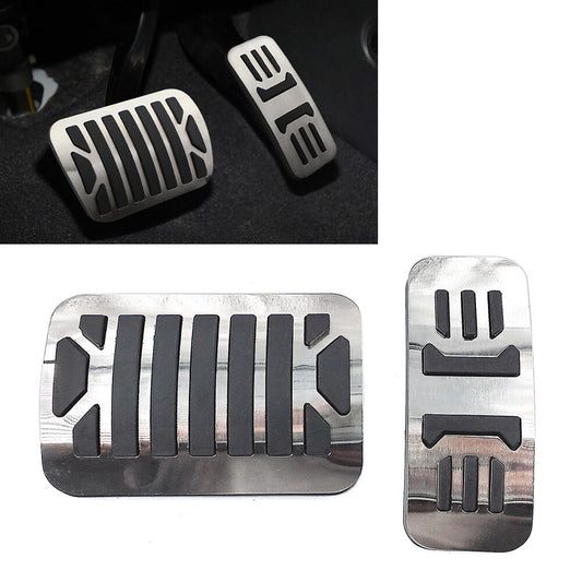 Stainless Steel Car Brake Gas Pedals Protection Cover for Jaguar XE XF XJ XJL