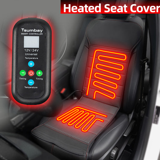CAR for SEAT HEATER 12V DELUXE 7 HEATING STEPS HEATED for SEAT PAD HEATING PAD CAR Q