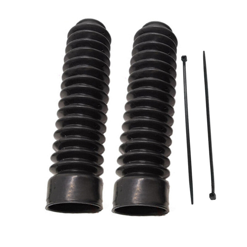 2¡Á Motorcycle Fork Rubber Gaiter Boots Front Fork Shock Absorber Dust Cover Set v
