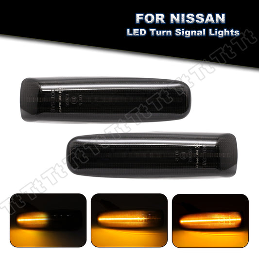 2 Sequential LED Front Fender Side Marker Lights for 89-96 for 300ZX Z32- v