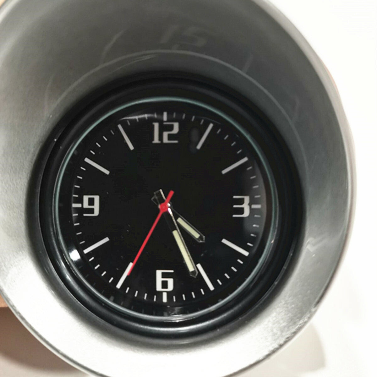 Car Interior Dashboard Clock Pointer Time Gauge Console Decor Accessories Trim