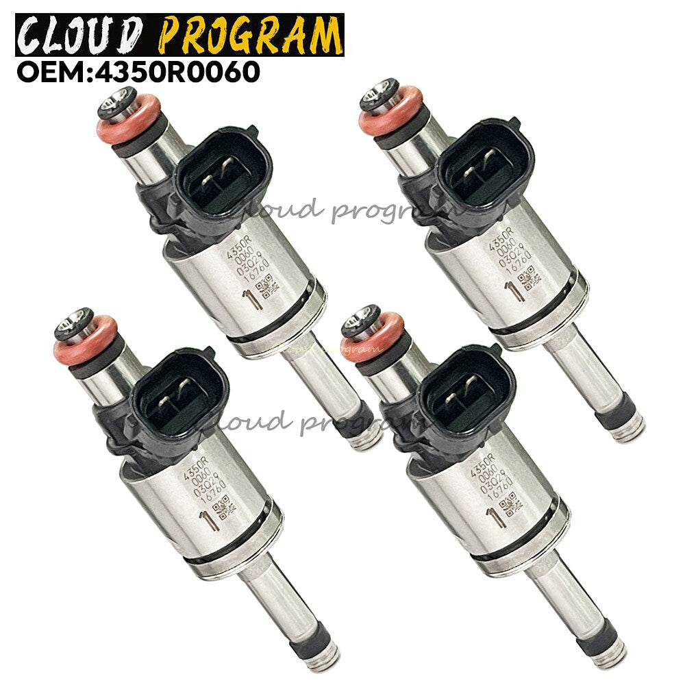 NEW 4 sets fuel injector 4350R0060 For 1.2 Tce Qashqai 1.2 n