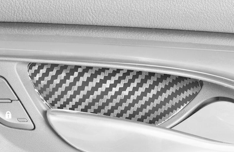 Fit for Cadillac CT5 2020-2022 Carbon Fiber Inner Door Bowl Cup Cover Trim 4pcs