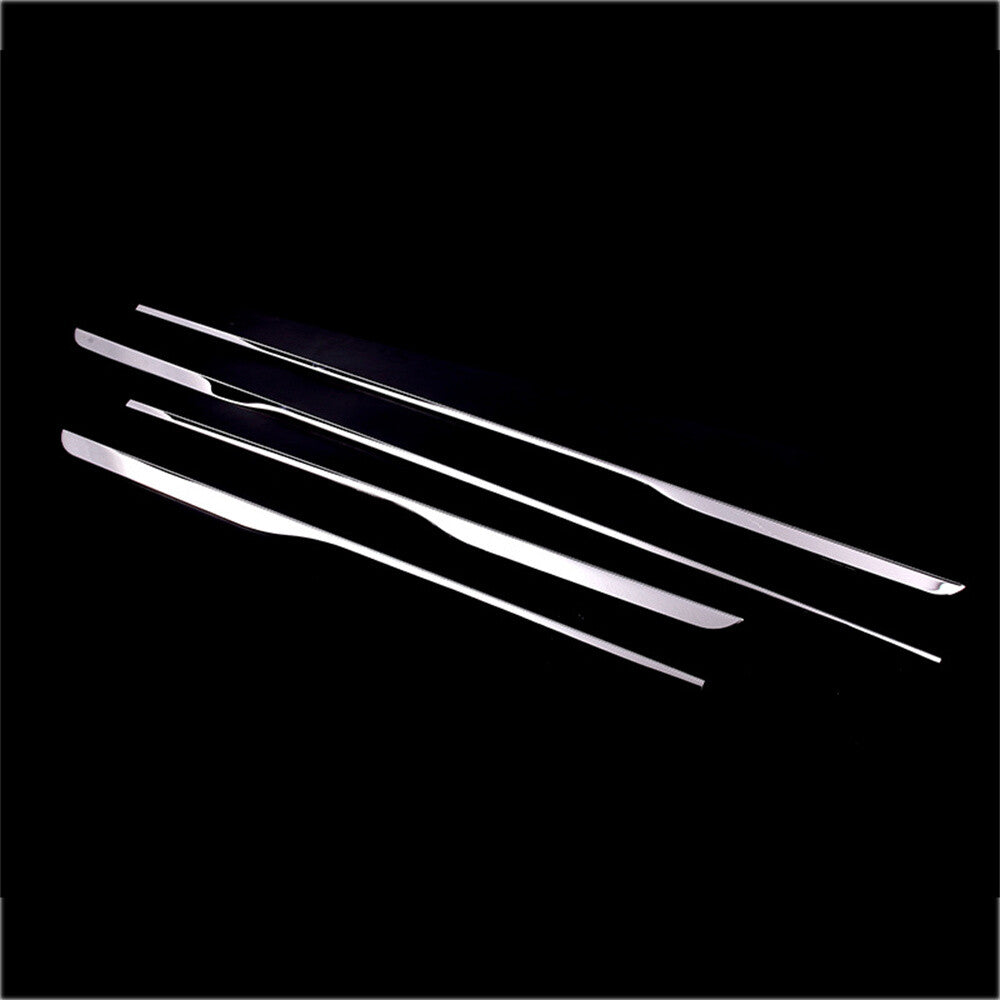 4¡ÁSteel Chrome Body Side Skirt Stripes Panel Trim for Benz GLS Class X167 2020+