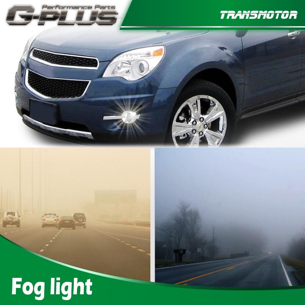 Fits 10-16 for EQUINOX 1 PAIR CLEAR LENS BUMPER FOG LIGHT RUNNING LIGHT KITS - v