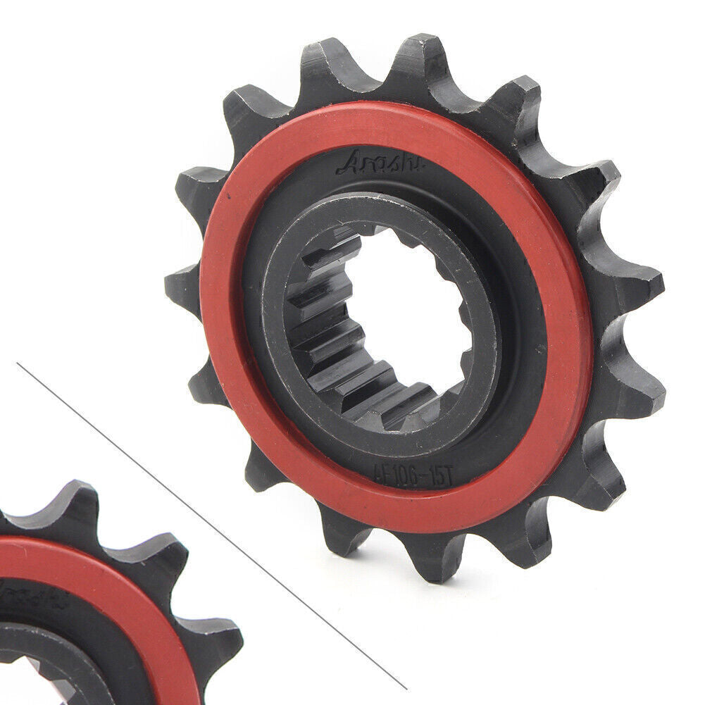 Motorcycle Front 15T Engine Chain Drive Sprocket Kit Fit for Honda CB600F 2014-2018 Q