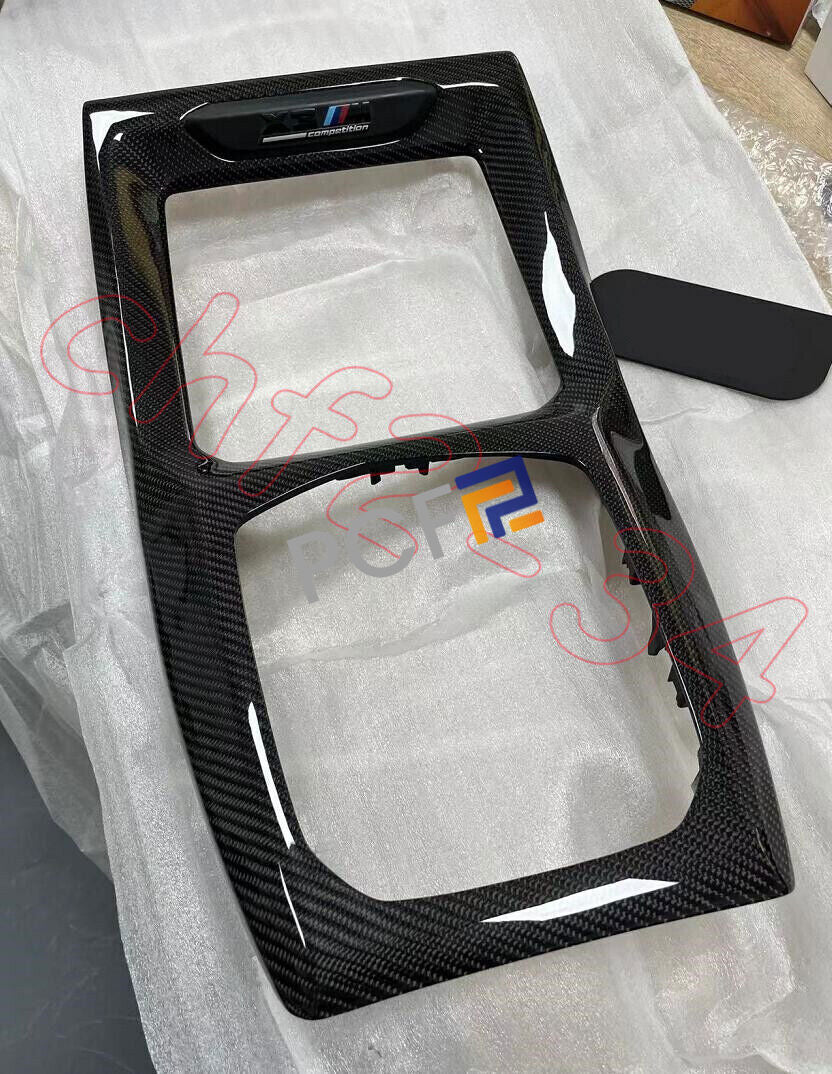 For X3 X3M X4 X4M 22-24 Dry Carbon Interior Console Gear Shift Panel Trim B n