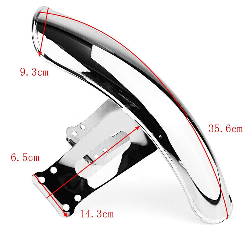Practical Motorcycle Retro Front & Rear Fender Splash Guard Metal Mudguard Cover v