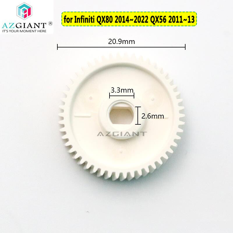 Folding motor gear for car side mirrors. Suitable for Infiniti QX80 (2014-2022) and QX56 (2011-2013).