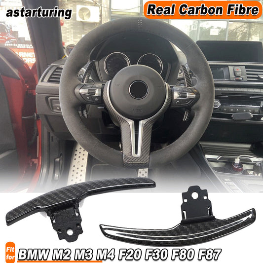 for BMW F80 F82 F83 F10 F12 F15 F30 M3M4 REAL Carbon Steering Wheel Shift Paddle
