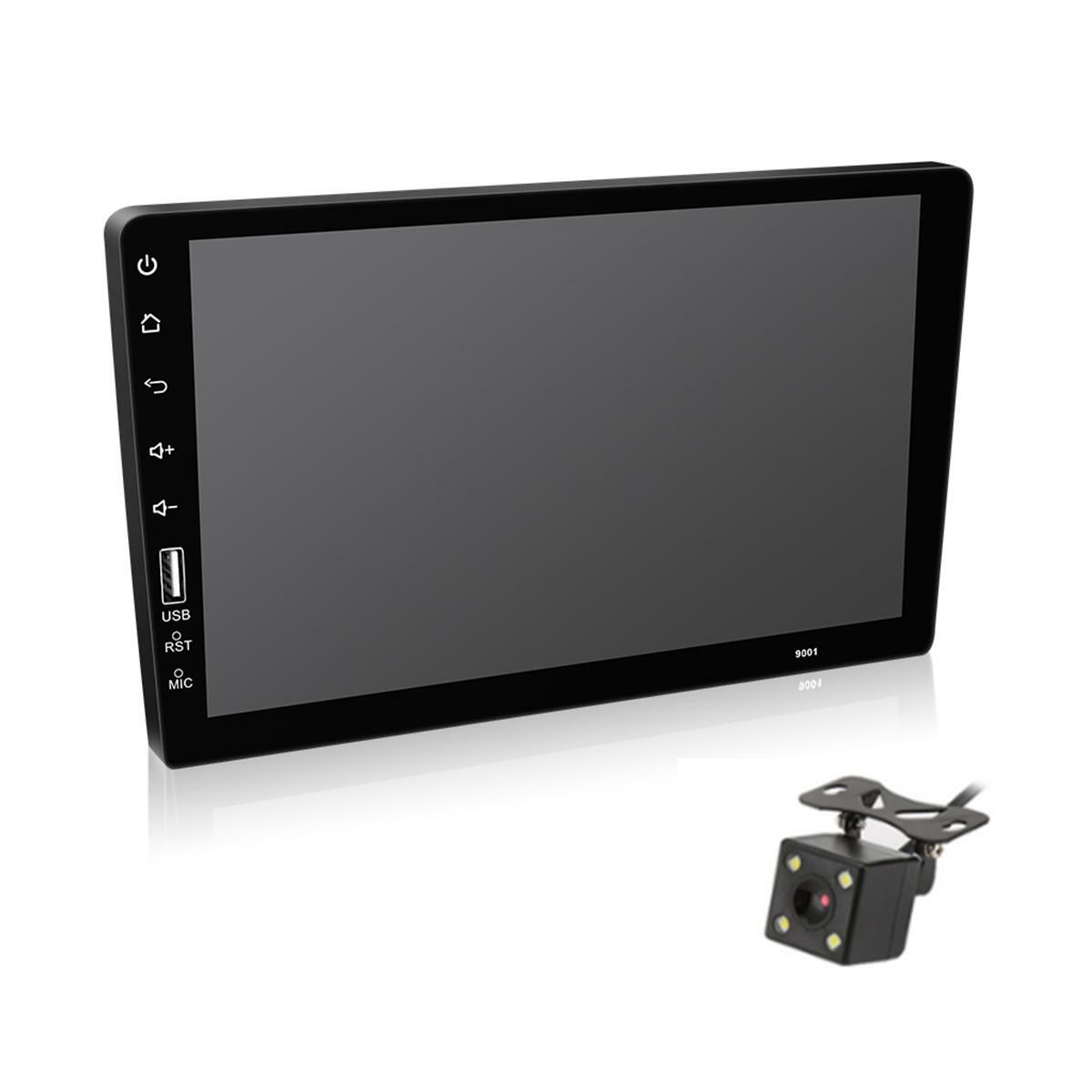 MP5 player, 1DIN, 9-inch car unit, touchscreen, stereo FM radio, mirrored connection with camera. n