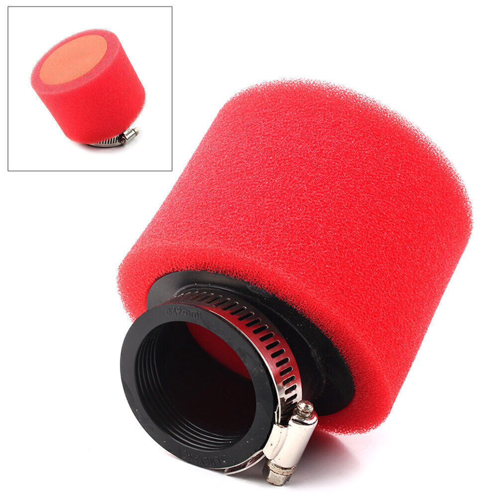 For ATV Quad Go Kart CRF XR 50 70 Pit Dirt Bikes Red 42MM Angled Air Filter Q
