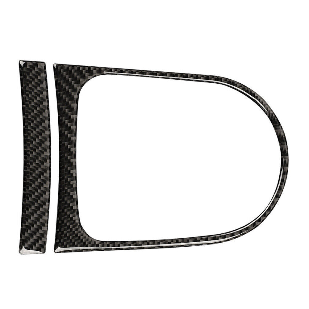 for ford  for Mustang 2015-2019 Carbon fiber Interior Gear Shift Panel Cover Trim Q
