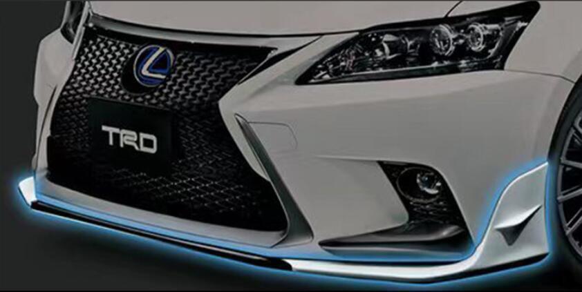 3-Piece True Carbon TRD Style Front Bumper Lip Kit for Lexus CT200H 2010-2022