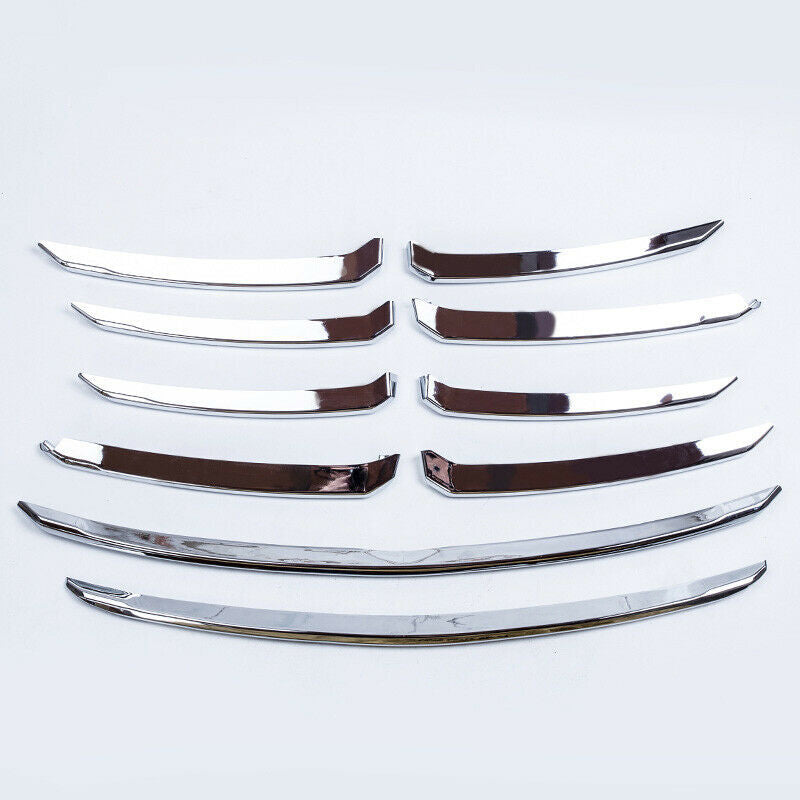 for Mazda 6 Atenza 2017-2018 Glossy Chrome Front Center Mesh Grille Strip Trims