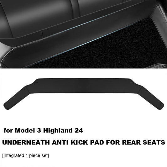 Rear for Seat Lower Full Surround Protective Mat for Tesla 2024 Model 3 Highland Q