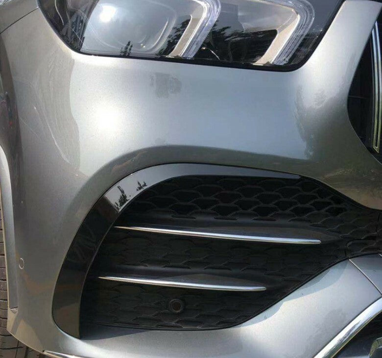 Sleek black front bumper cover trim suits for Mercedes-Benz GLE W167 2020