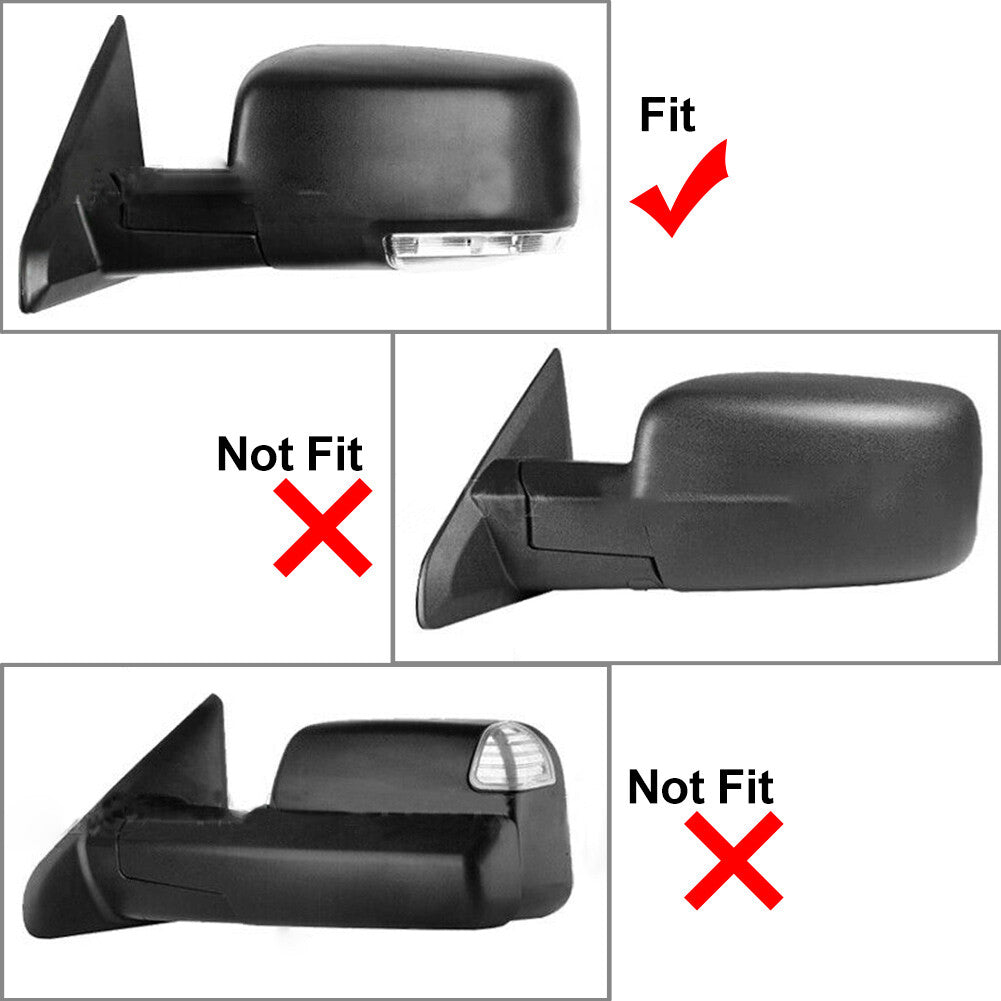 Gloss Black Mirror Covers Overlays Trims for Chevrolet Impala 2014-2020
