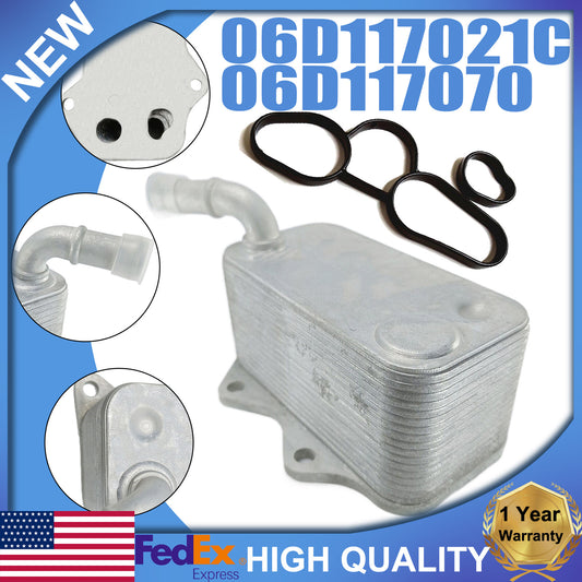 Engine transmission oil cooler with gasket suitable for Passat , for Audi A6 TT #06D117021C- n