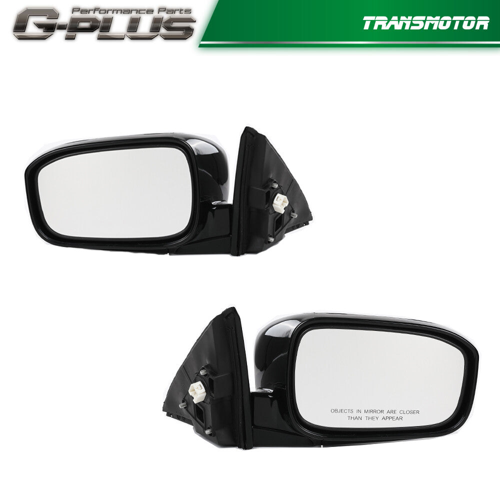 Fits 2003 - 2007 for Honda Accord Manual Folding Power Mirrors Driver and Passenger - v