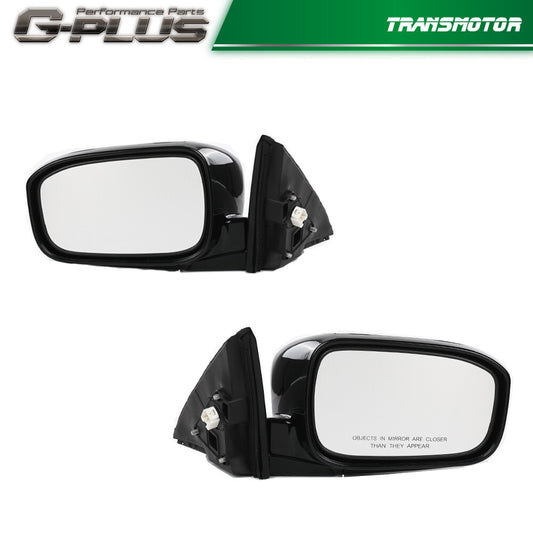 Fits 2003 - 2007 for Honda Accord Manual Folding Power Mirrors Driver and Passenger - v