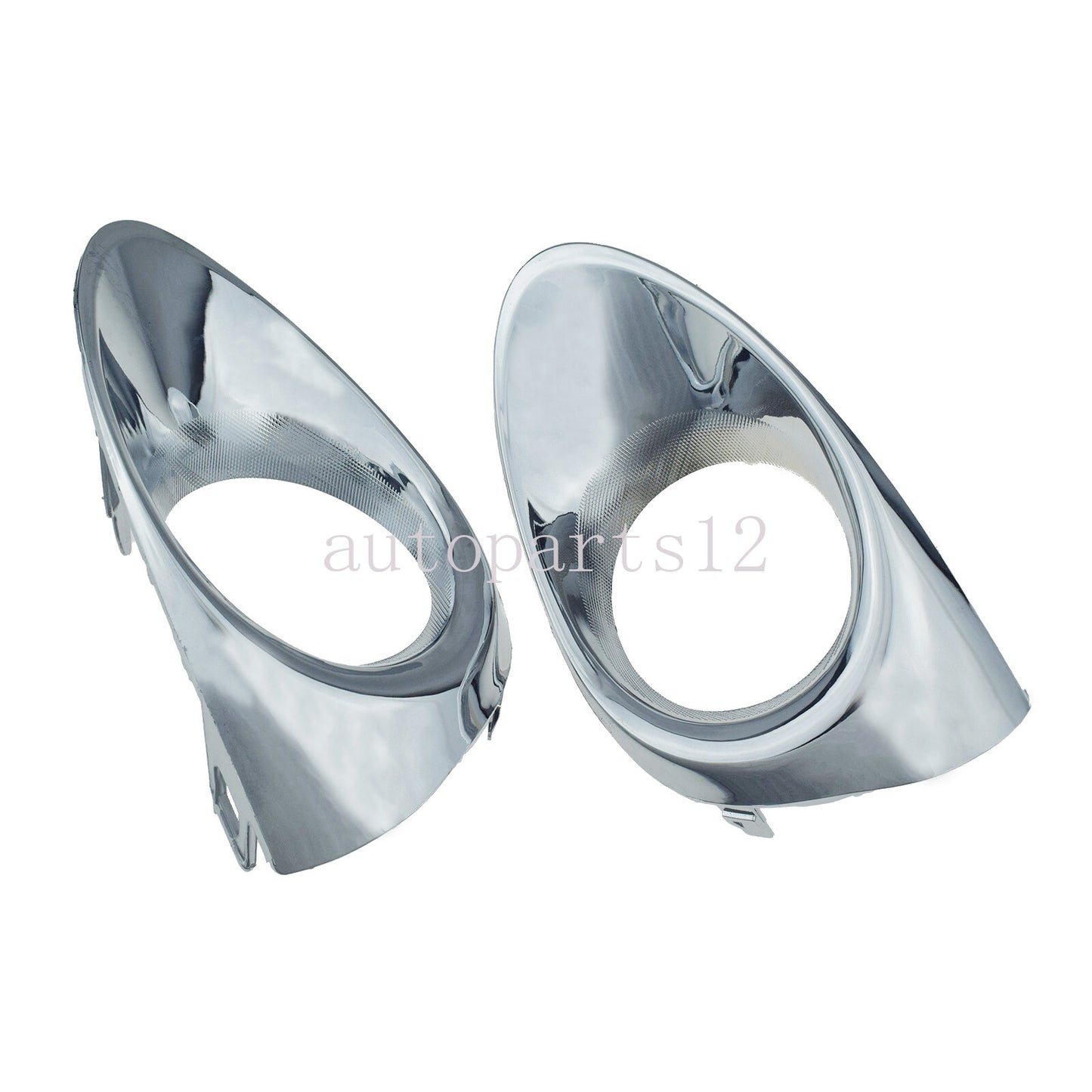 A pair of front left and right fog light trim bezels for Lexus RX450h and RX350 (2013-2015).