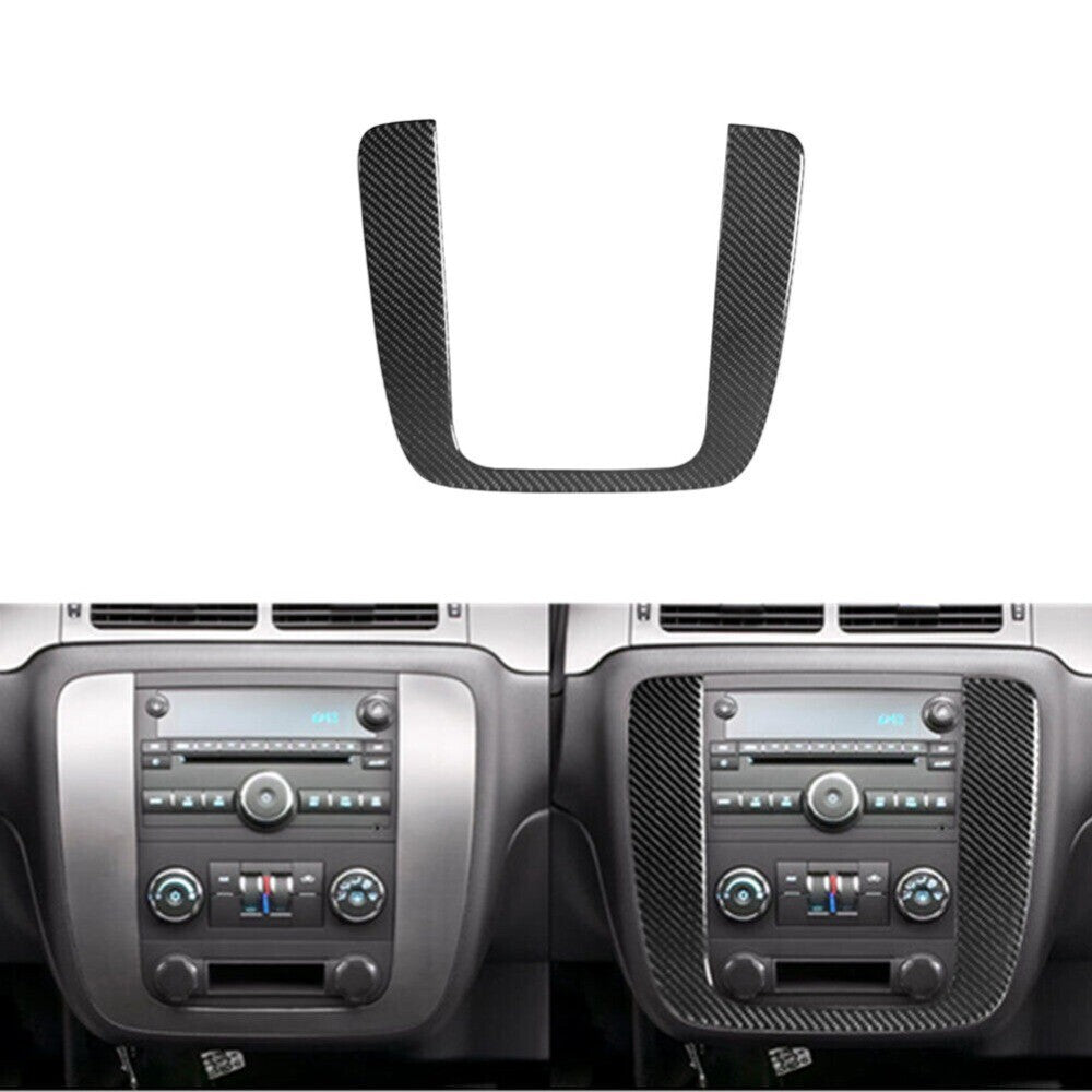 Carbon Fiber Radio Climate Control Trim For Silverado/tahoe/ for sierra 2007-2014 New n