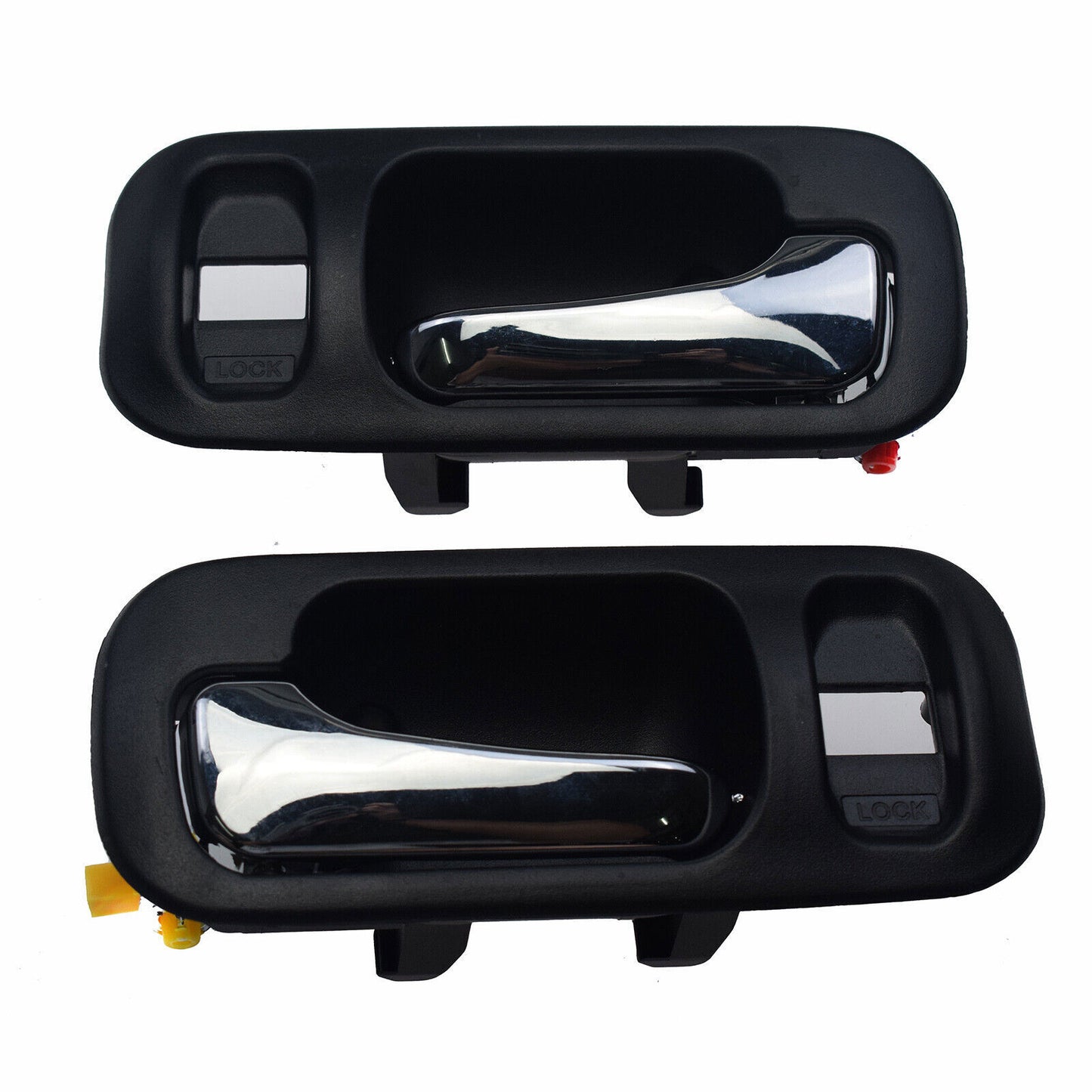 for Honda CR-V Odyssey Chrome Inside Door Handles Black 2PCS Front Left  Right