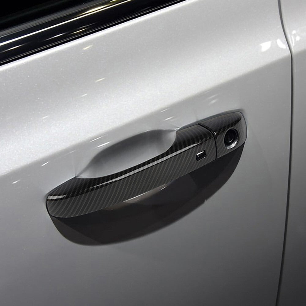 Carbon Fiber Side for Smart Door Handle Covers Trims for Chrysler 300/300C 2011-23