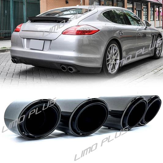 Fits for 2010-2013 for Porsche for Panamera 970 GTS Sport Look Exhaust Muffler Tips Q
