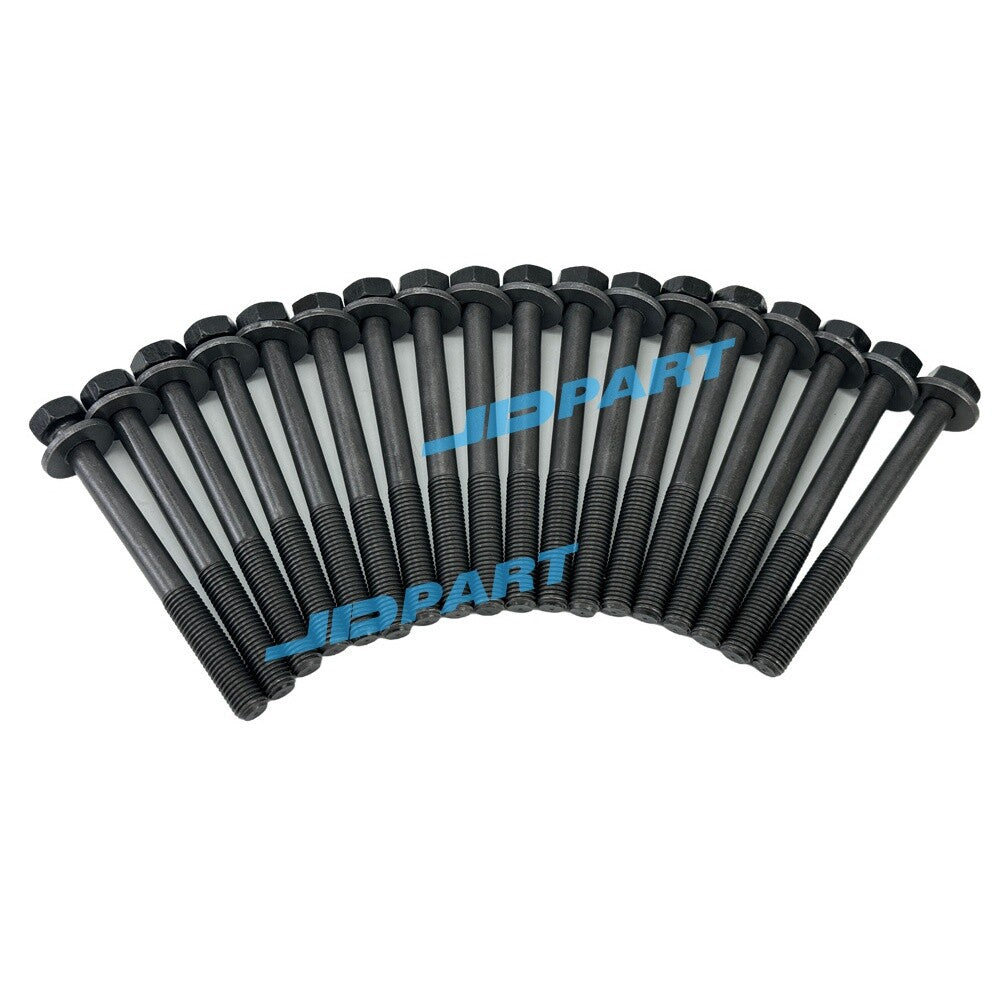 18-piece 4J1 cylinder head bolts for Isuzu excavator engine parts -