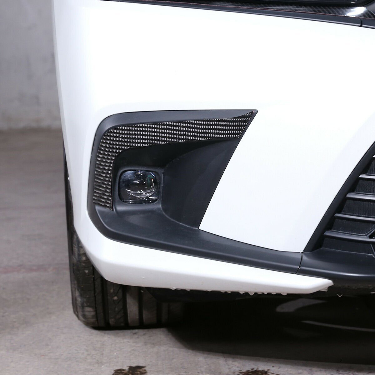2¡ÁCarbon Fiber Front Fog Light Lamp Eyebrow Cover for Honda for Civic 11th 2022 2023