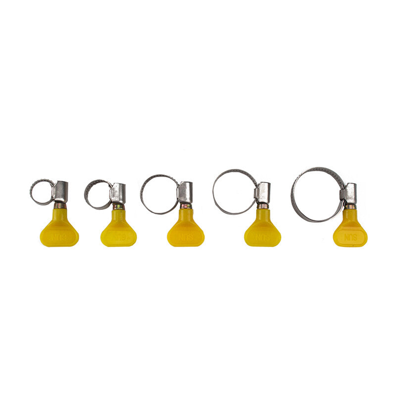 45PCS Key Type Hose Pipe Clamp with Handle Fasteners Fix Connector Durable Set v