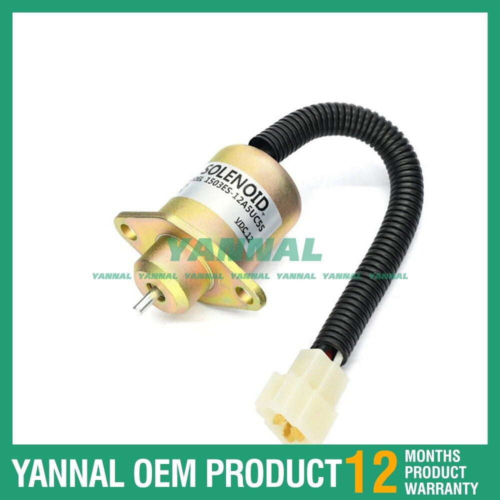 Stop solenoid for Mustang 2012, 2022, 2026, 2032, 2041, 2044, 2054 skid steer loaders -