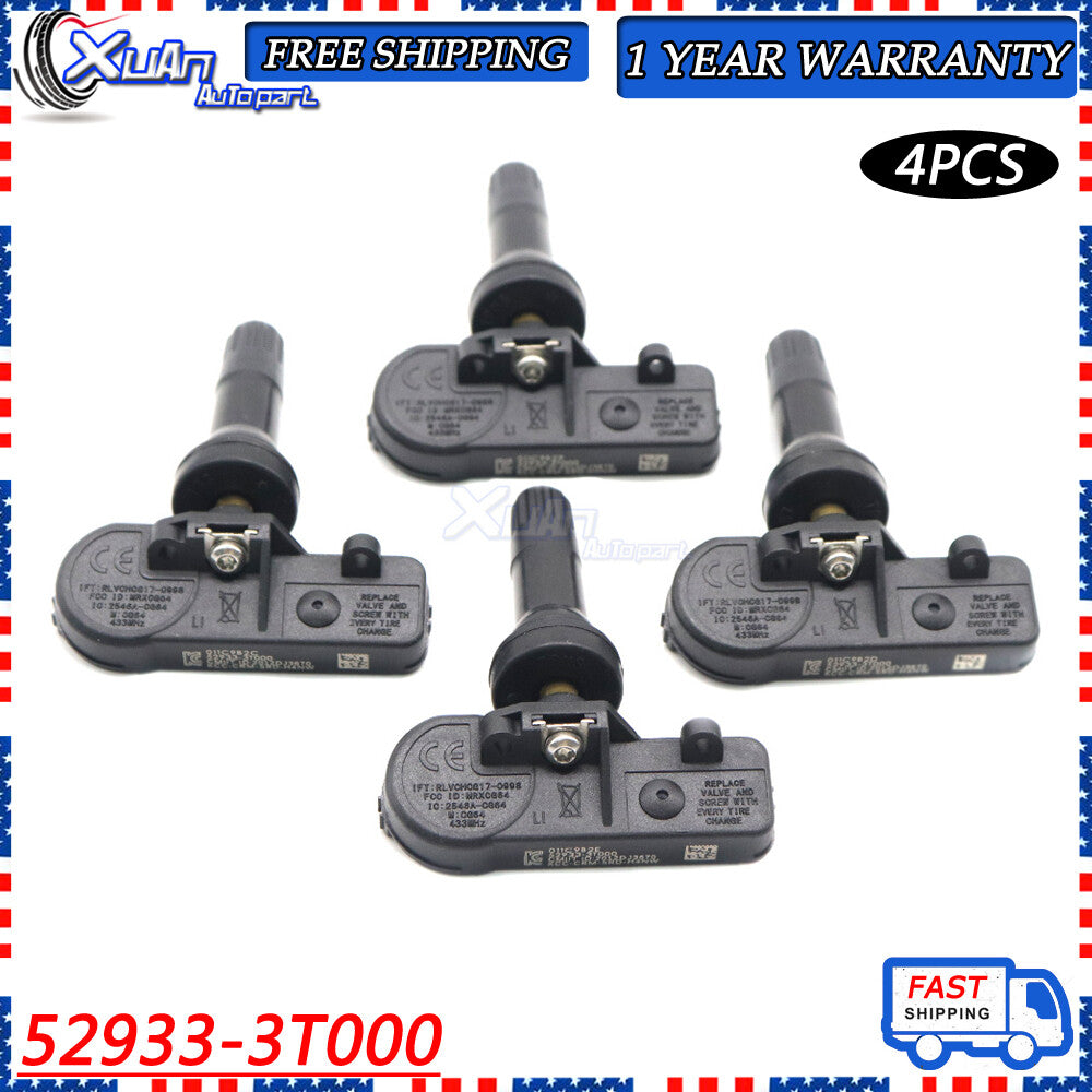 52933-3T000 4-piece tire pressure sensor kit for Kia K900 2015-2017 TPMS 433MHz- v