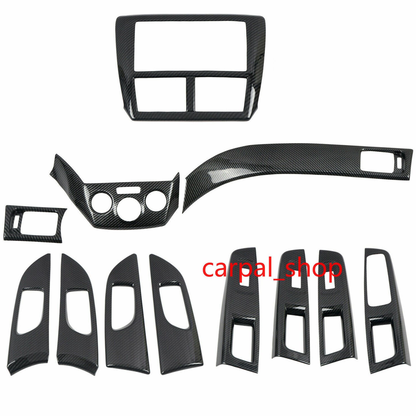 for Subaru WRX / WRX STI 2008-2014 ABS Carbon Fiber Car Interior kit Cover Trim Q